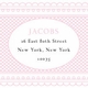 rose monogram baptism invitations
