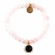 Rose Quartz & Black Onyx Aria Bracelet