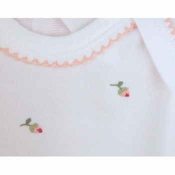 Rosebuds Embroidered Layette Set by Gordonsbury