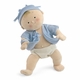 rosy cheeks blonde boy with blue shirt  by north american bear