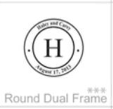 soundview millworks monograms and frames round dual frame