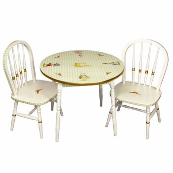 Round Play Table and Chair Set Classic Enchanted Forest