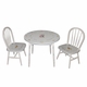 Round Play Table and Chair Set - Enchanted Forest Blue Gingham