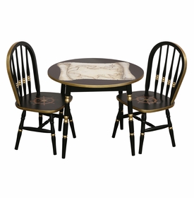 Round Play Table and Chair Set - Nautical Antique Map
