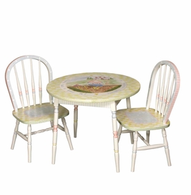 Round Play Table and Chair Set - Nursery Rhymes