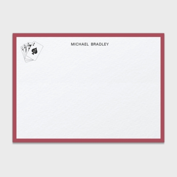 Royal Flush Personalized Kids Stationery