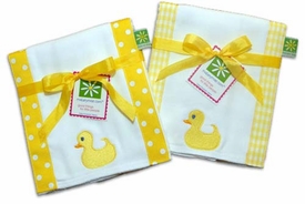 rubber duck burp cloth set