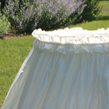 ruffles and bows bassinet <br> (contact us for pricing)
