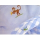 safari embroidered puff pants sun set - blue - by gordonsbury