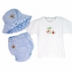 safari embroidered puff pants sun set - blue - by gordonsbury