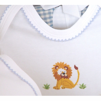 safari premium embroidered layette set by gordonsbury