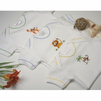 safari premium embroidered layette set by gordonsbury