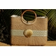 Sage Greek Key Becky Bag