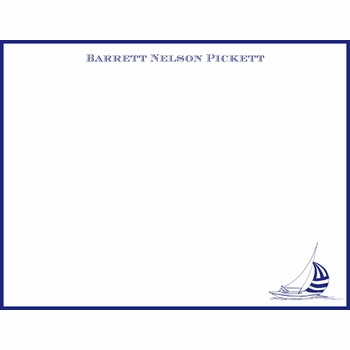 sailboat children's stationary