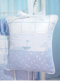 Sailboats Blue Crib Bedding Set