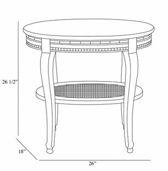 sandrine table - versailles creme