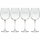 santas reindeer set of 8 wine glasses