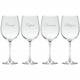 santas reindeer set of 8 wine glasses
