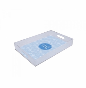 santorini shells lucite tray