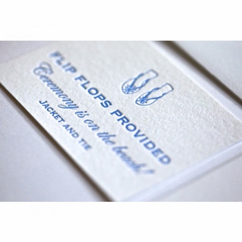 Sarah & Rob Flip Flop Card