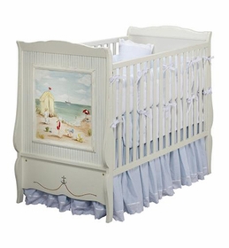 seashore french panel crib by art for kids
