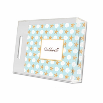 seashore lucite tray - small
