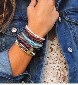 semi-precious stone, crystal bracelets and necklaces