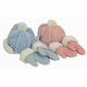 sheepskin hat and mittens set