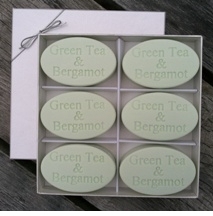 Signature Spa INSPIRE Soaps, Green Tea and Bergamot (Set of Six)