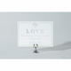 silver love holiday card