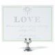 silver love holiday card