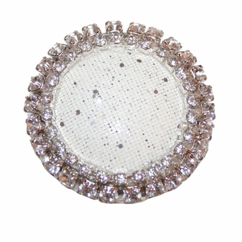 silver sparkle mesh drawer knob
