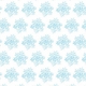 Simple Snowflake Blue Holiday Cards