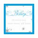 simple snowflake blue sticker