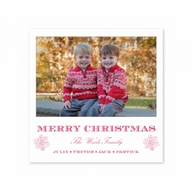Simple Snowflake Holiday Cards
