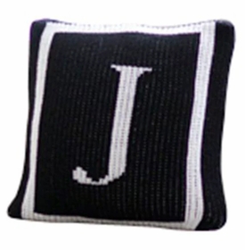 Single Border Initial Pillow