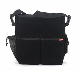 skip hop diaper bag - black corduroy