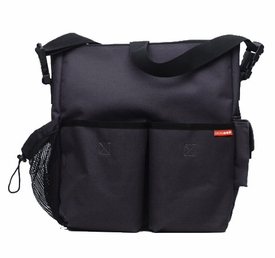 skip hop duo diaper bag - charcoal