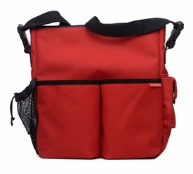 skip hop duo diaper bag - red