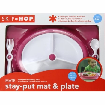 Skip Hop Feeding Mat - Raspberry