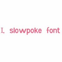slowpoke font