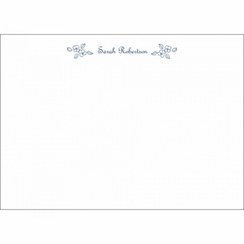 small flowers social stationery