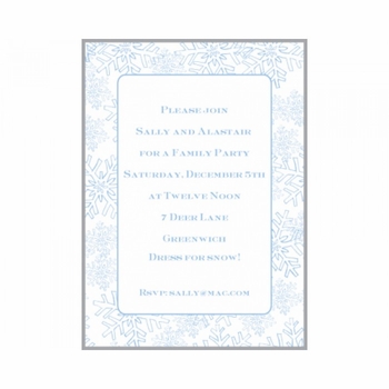 snow shower invitation cards