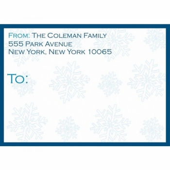 Snowflakes Large Mailing Stickers
