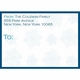 Snowflakes Large Mailing Stickers