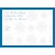 Snowflakes Silver Large Mailing Stickers