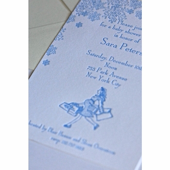 snowy baby shower baby showers