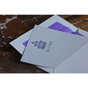 social bespoke pagoda correspondence note cards