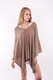 Solid Color Cashmere Poncho