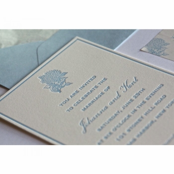 Something Blue Invitation Card